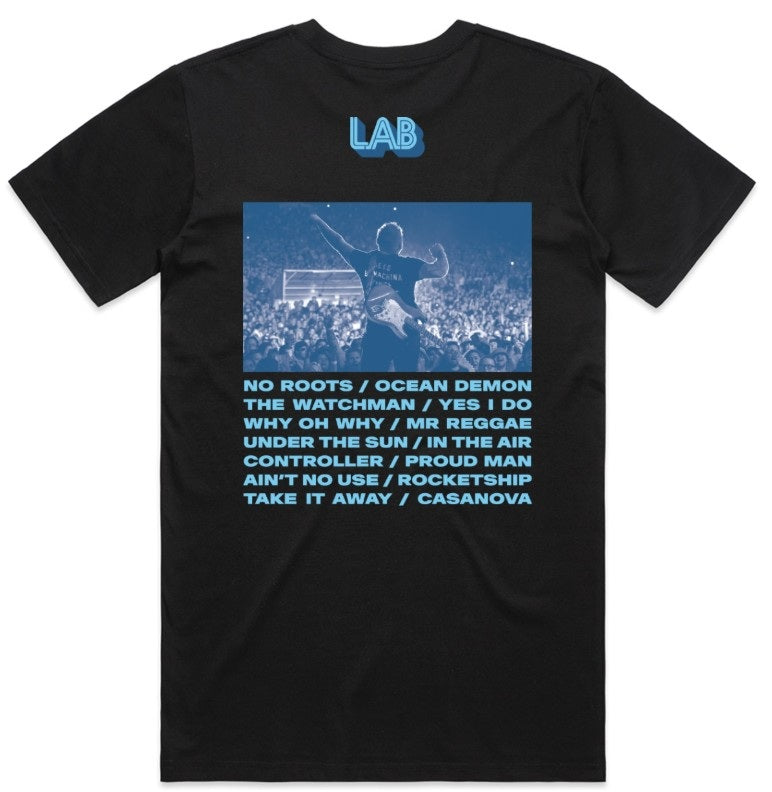 2026 Blue Logo Tee - Black