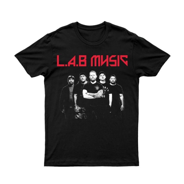 METAL LOGO BLACK T-SHIRT